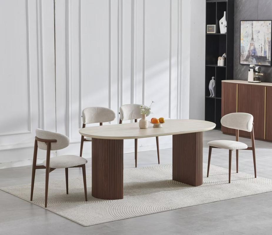 Table calypso bicolore céramique