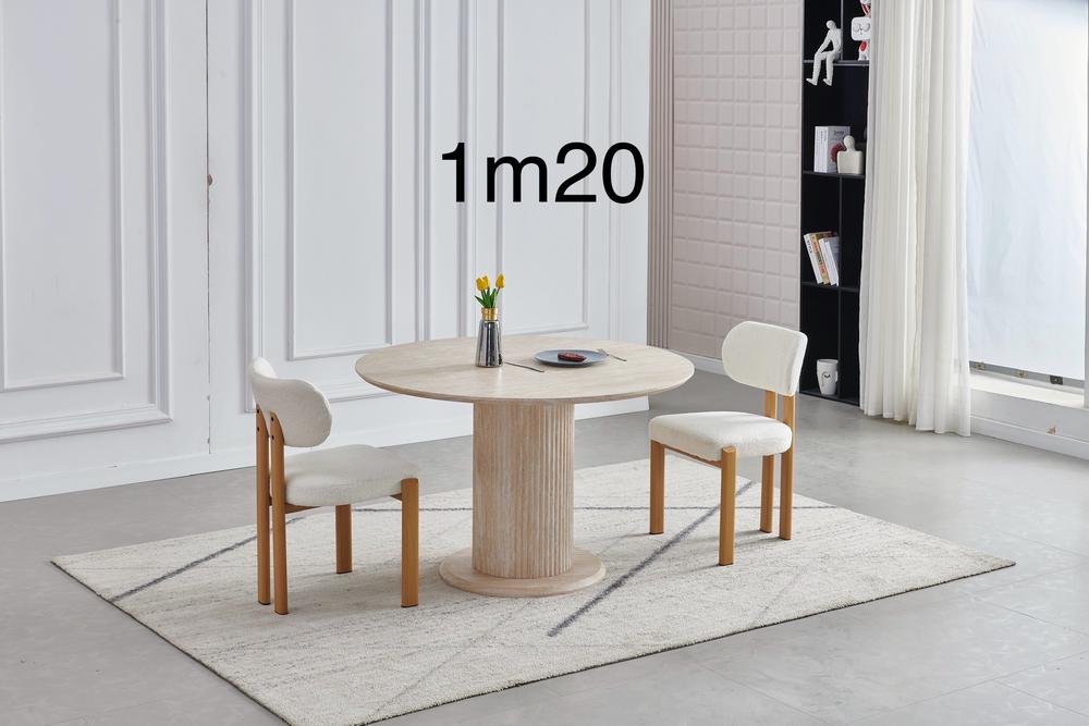 Table axel travertin