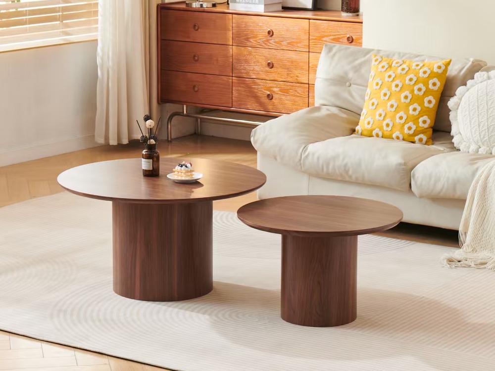 Table basse gigogne noyer